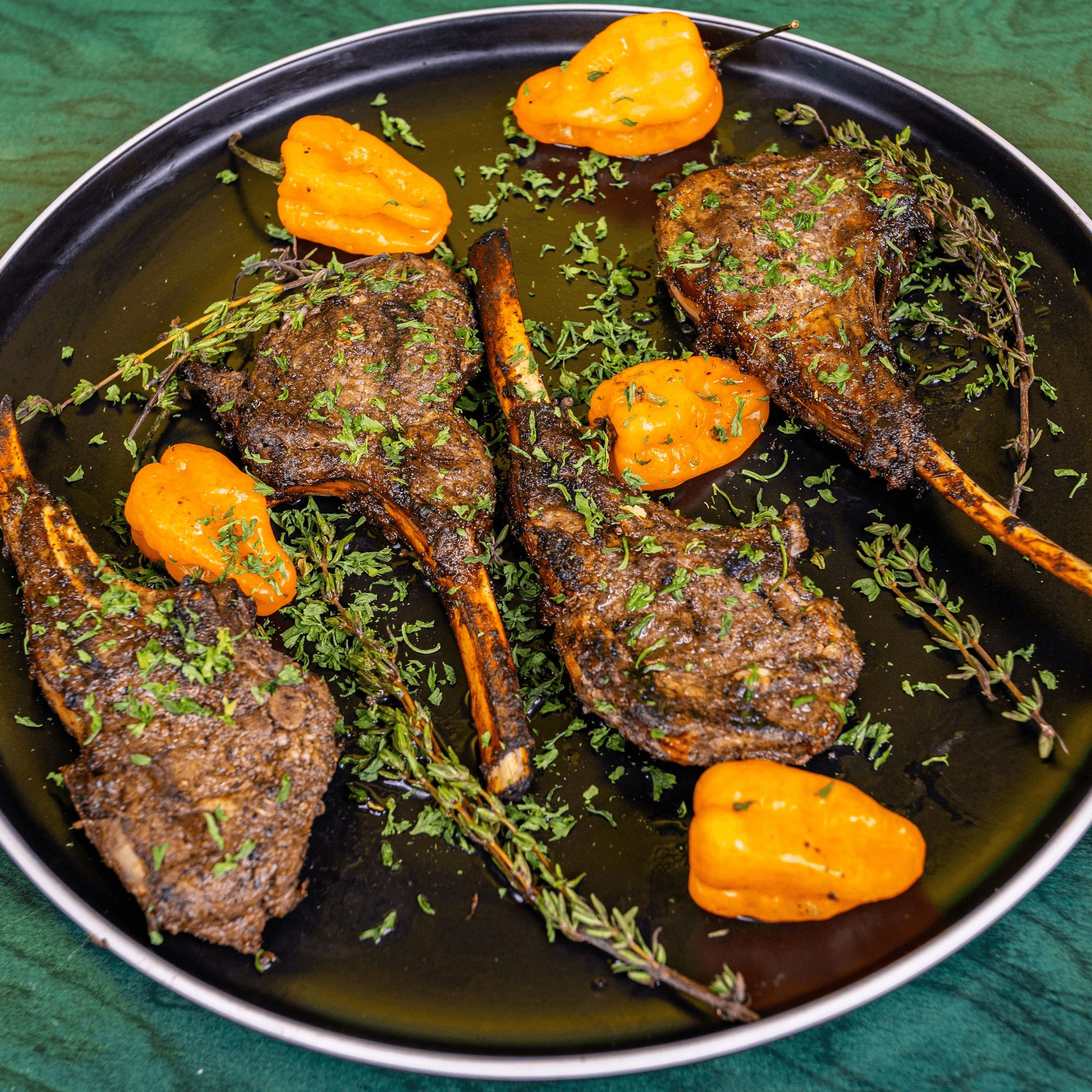 Jerk Lamb Chops.