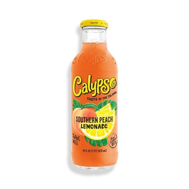 Calypso Southern Peach Lemonade, 16 fl oz.