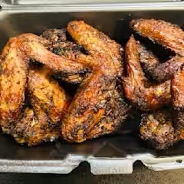 6 Jerk Wings.