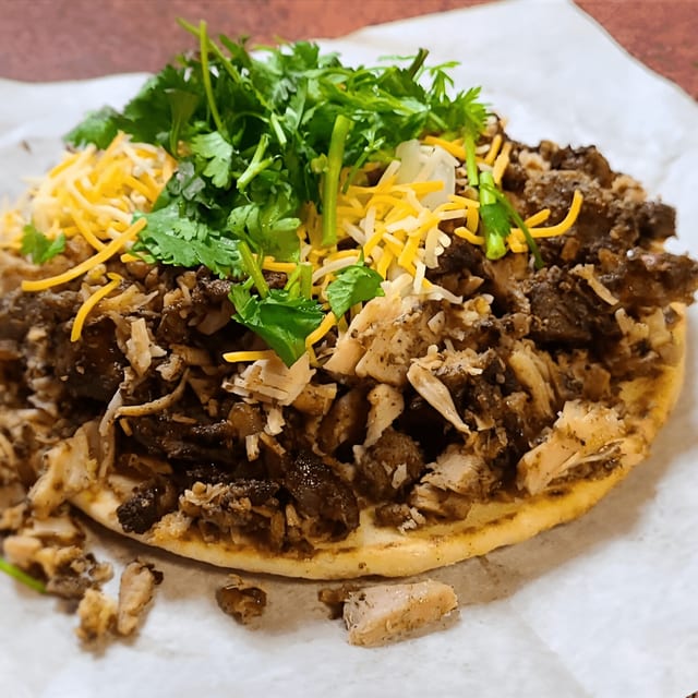 Jerk Chicken Pita Taco.