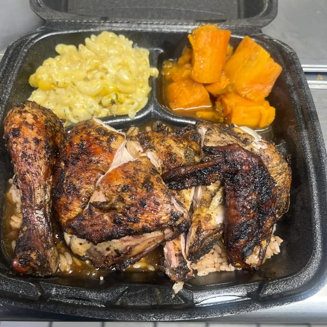 1/2 Jerk Chicken Mixed.
