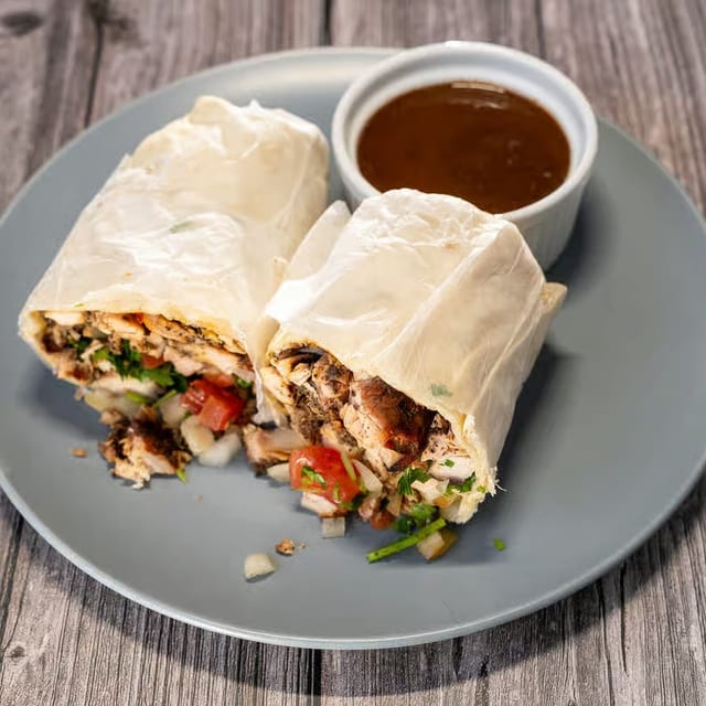 Jerk Chicken Wrap.