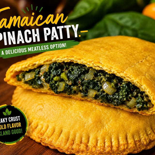 Jamaican Spinach Patty.