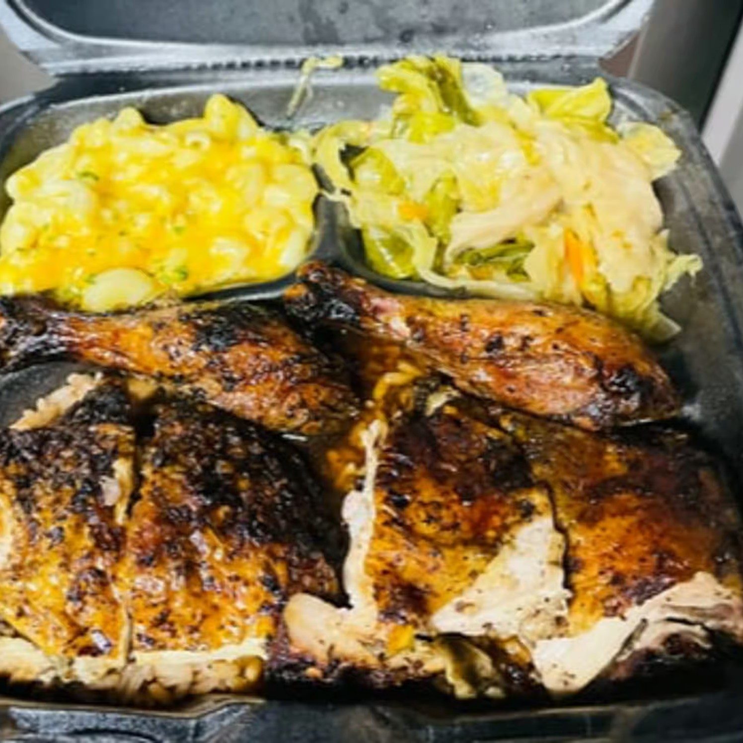 1/2 Jerk Chicken Dark.