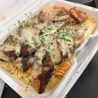 Chicken and Shrimp Pasta